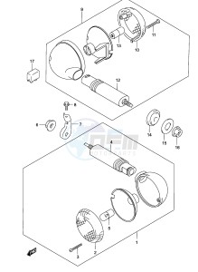 GZ250 (P19) drawing TURN SIGNAL LAMP