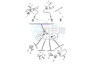 XVS DRAG STAR 650 drawing ELECTRICAL DEVICES