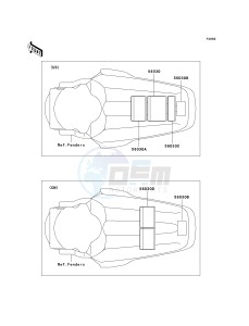 KX 100 A [KX100 MONSTER ENERGY] (A6F - A9FA) D6F drawing LABELS-- D6F_D7F- -