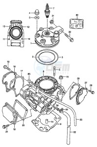 RM250 (T-V-W-X-Y) drawing CYLINDER (MODEL X)