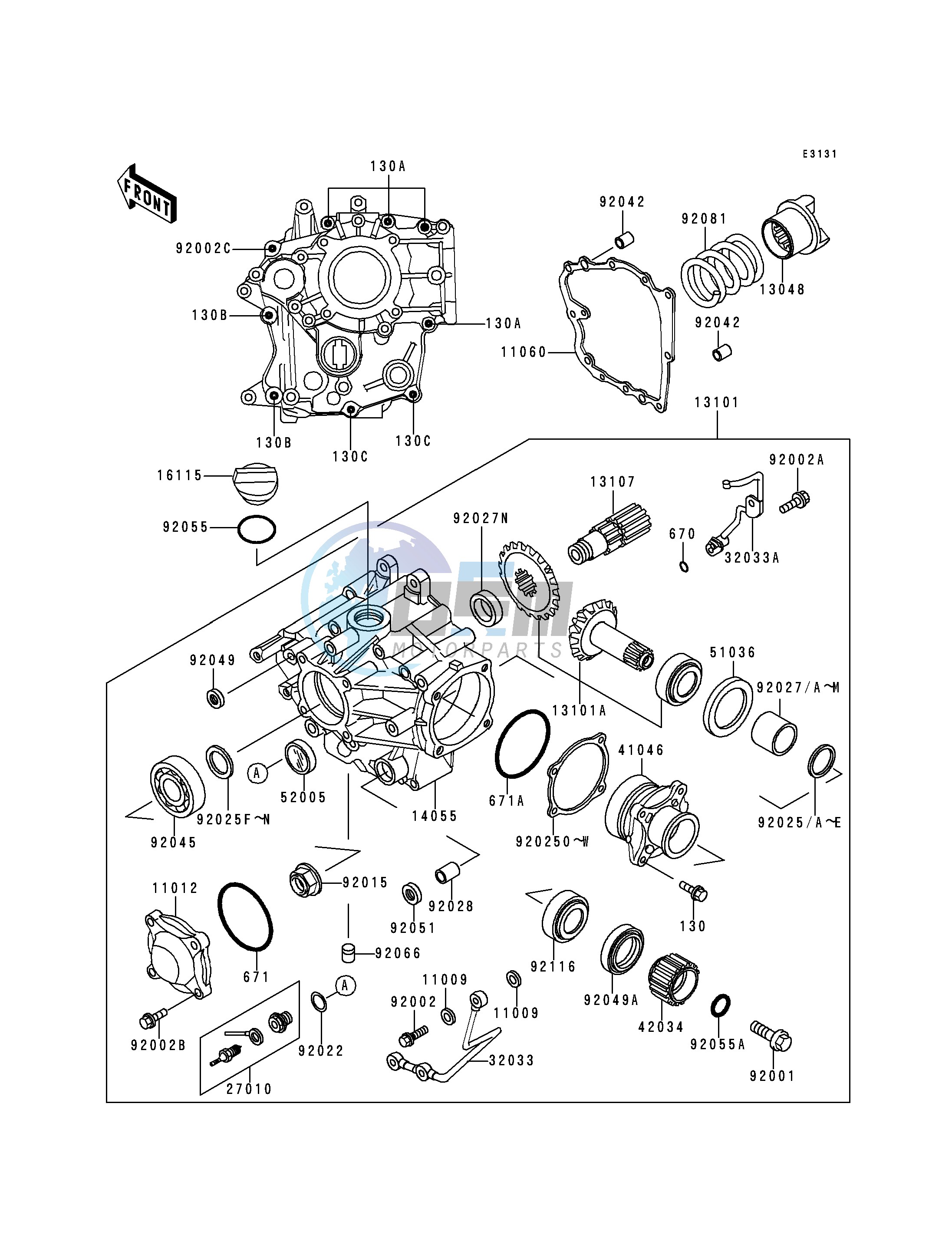 FRONT BEVEL GEAR