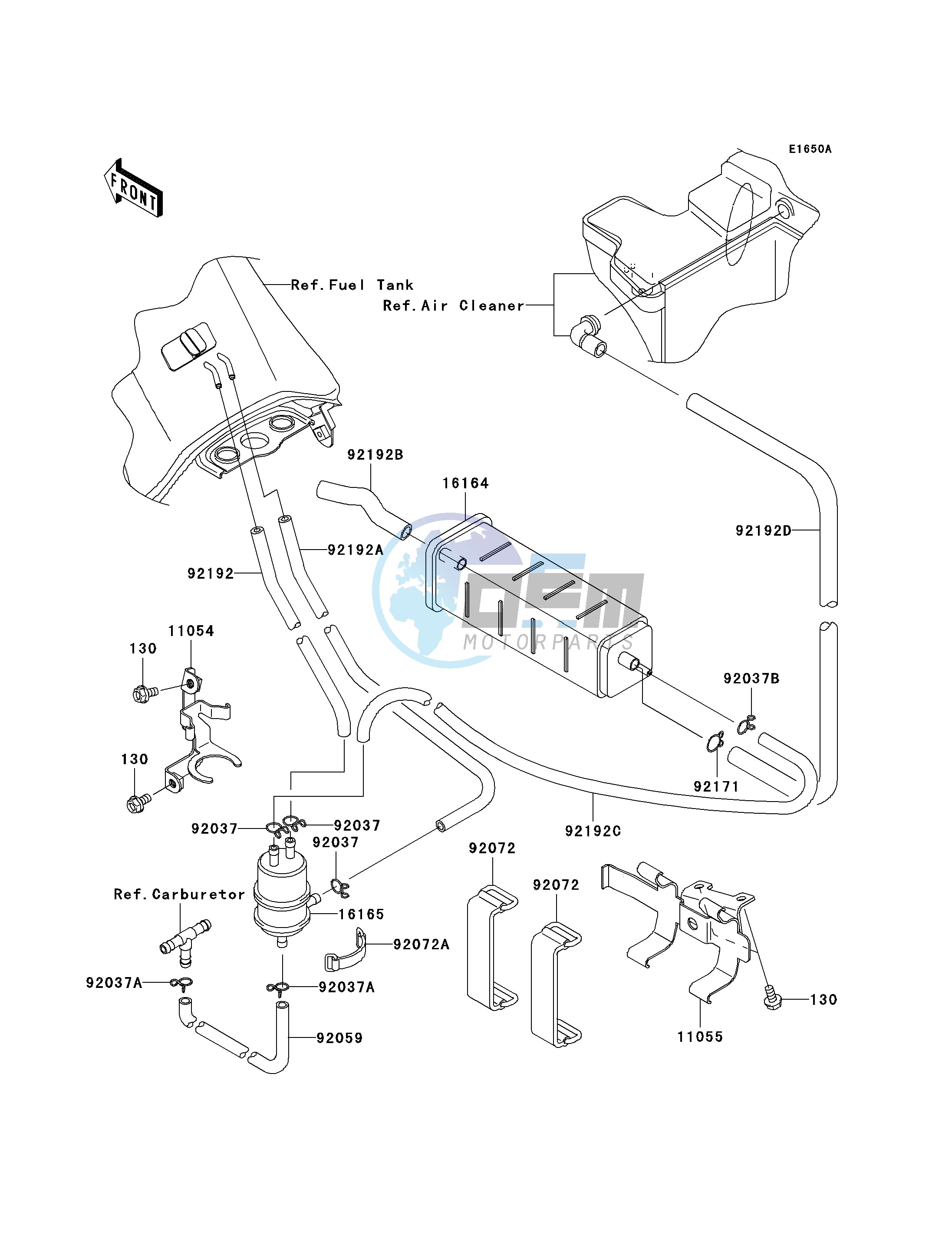 FUEL EVAPORATIVE SYSTEM-- E9F- --- CA- -