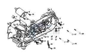 FIDDLE III 125I (XA12W2-EU) (L7-M0) (E4) drawing CRANKCASECOVER LEFT