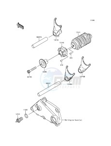 NINJA_250SL_ABS BX250BFF XX (EU ME A(FRICA) drawing Gear Change Drum/Shift Fork(s)