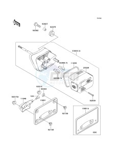 VN 1500 G [VULCAN 1500 NOMAD] (G1-G3) [VULCAN 1500 NOMAD] drawing TAILLIGHT-- S- -