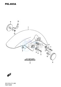 GSX-S125 MLX drawing FRONT FENDER