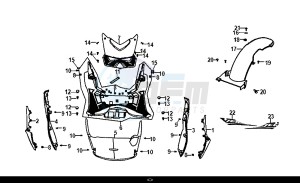 JET 14 (25 KM/H) (XC05W1-NL) (E4) (L8-M0) drawing FLOOR PANEL CENTER COVER