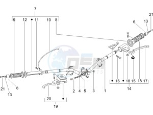 Liberty 125 4t ptt (I) Italy drawing Handlebars - Master cilinder