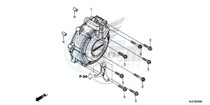 CBR650FE CBR650FE 2ED - (2ED) drawing GENERATOR COVER