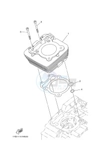 XT250 XT250D SEROW (1YB3) drawing CYLINDER