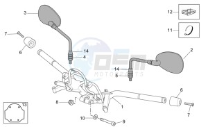 Scarabeo 300 Light e3 drawing Handlebar