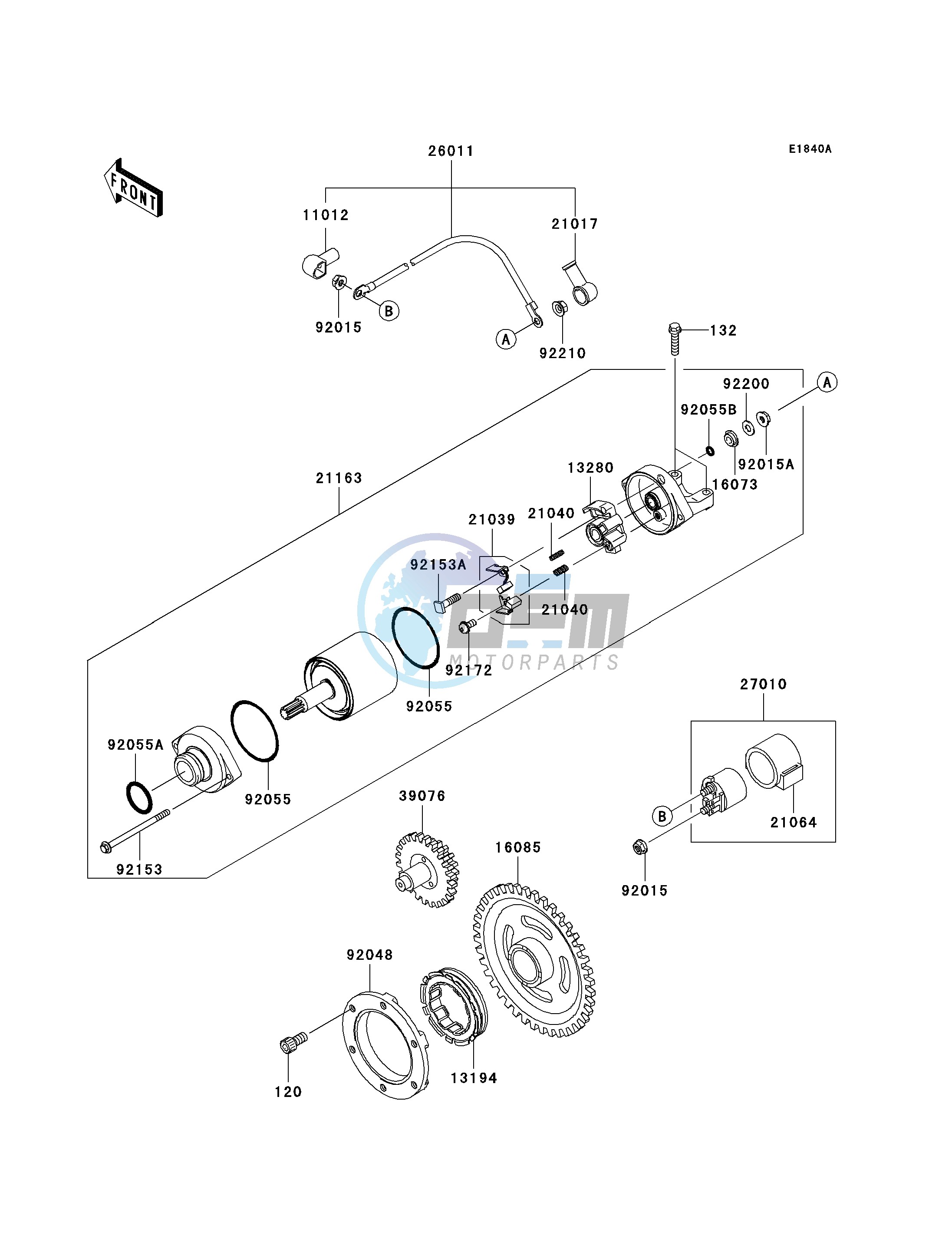 STARTER MOTOR-- B9F- -