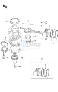 DF 225 drawing Crankshaft