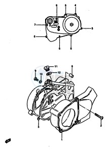 LT50 (E-F-G-H-J-K) drawing CRANKCASE COVER