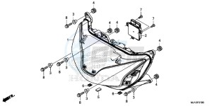 CTX1300AE CTX1300A UK - (E) drawing HEADLIGHT