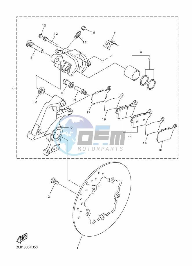 REAR BRAKE CALIPER