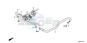 CB600FD Hornet 3ED drawing AIR INJECTION CONTROL VALVE