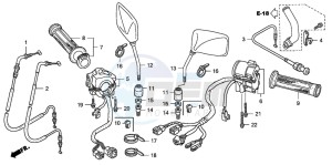 CB1300A CB1300SUPER FOUR drawing SWITCH/CABLE