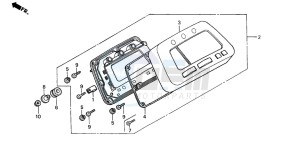 TRX350FM FOURTRAX 350 4X4 drawing METER