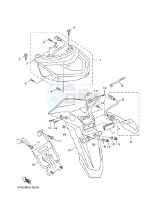 XC125R YW125 SKYLINER S (2PE2) drawing TAILLIGHT