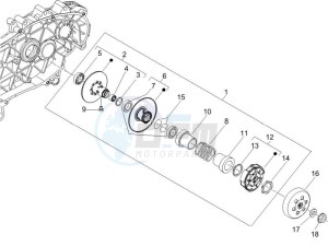 Fly 125 4t drawing Driven pulley