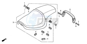 VT750DCB SHADOW SPIRIT drawing SEAT