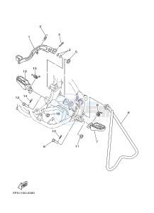 YZ85LW (1SND 1SNF 1SPD 1SPF) drawing STAND & FOOTREST