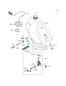 KDX 200 E [KDX200] (E4-E6)) [KDX200] drawing FUEL TANK