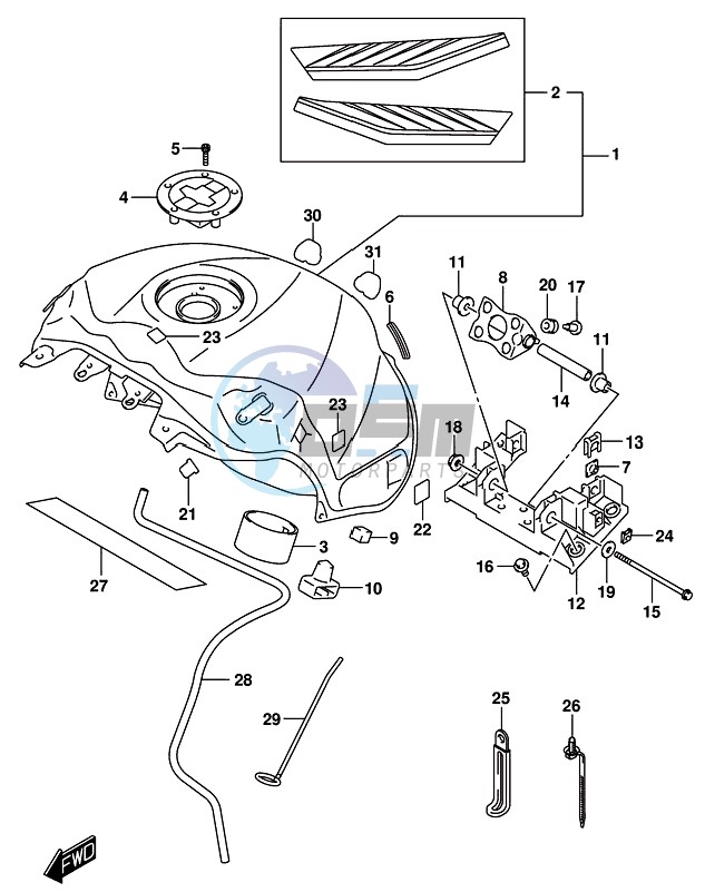 FUEL TANK (GSX-R1000RZL8 E21)