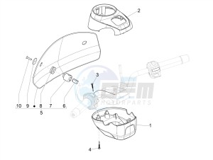 GTV 300HPE SEI GIORNI IE E4 ABS (NAFTA) drawing Handlebars coverages