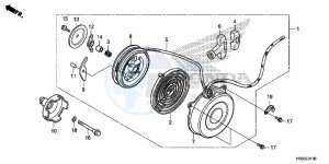 TRX250TEG TRX250T Europe Direct - (ED) drawing RECOIL STARTER