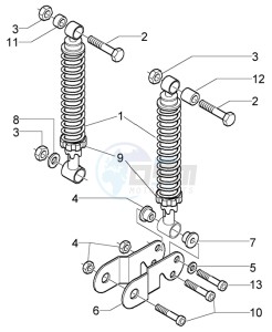 X9 125 Evolution drawing Dampers