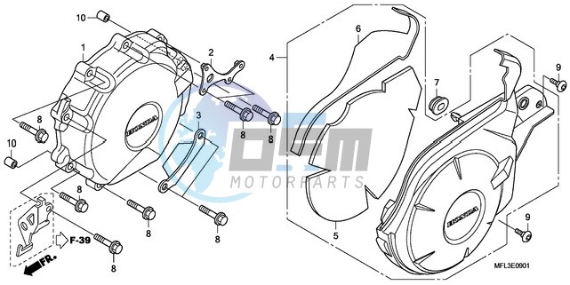 A.C. GENERATOR COVER (CBR 1000RA)