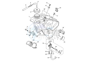 YZ LC 125 drawing FUEL TANK