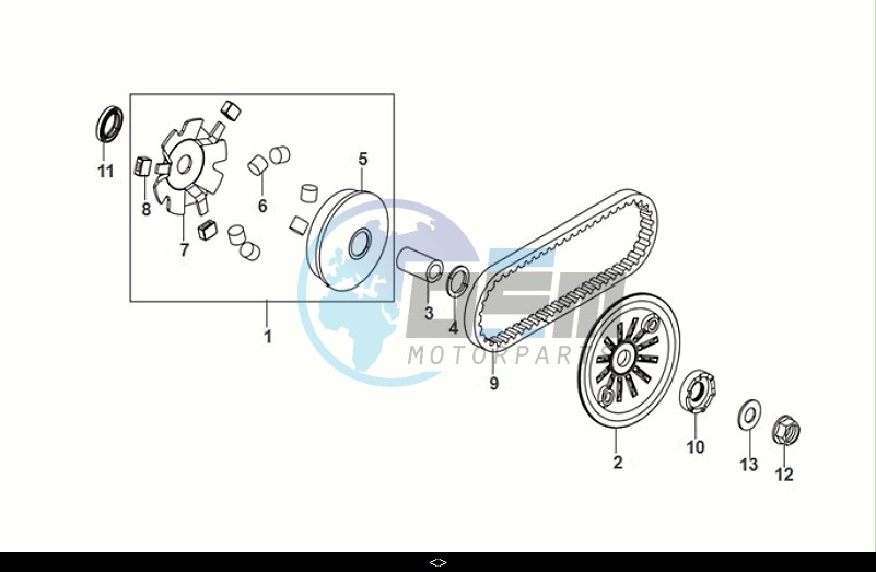 MOVABLE DRIVE FACE ASSY