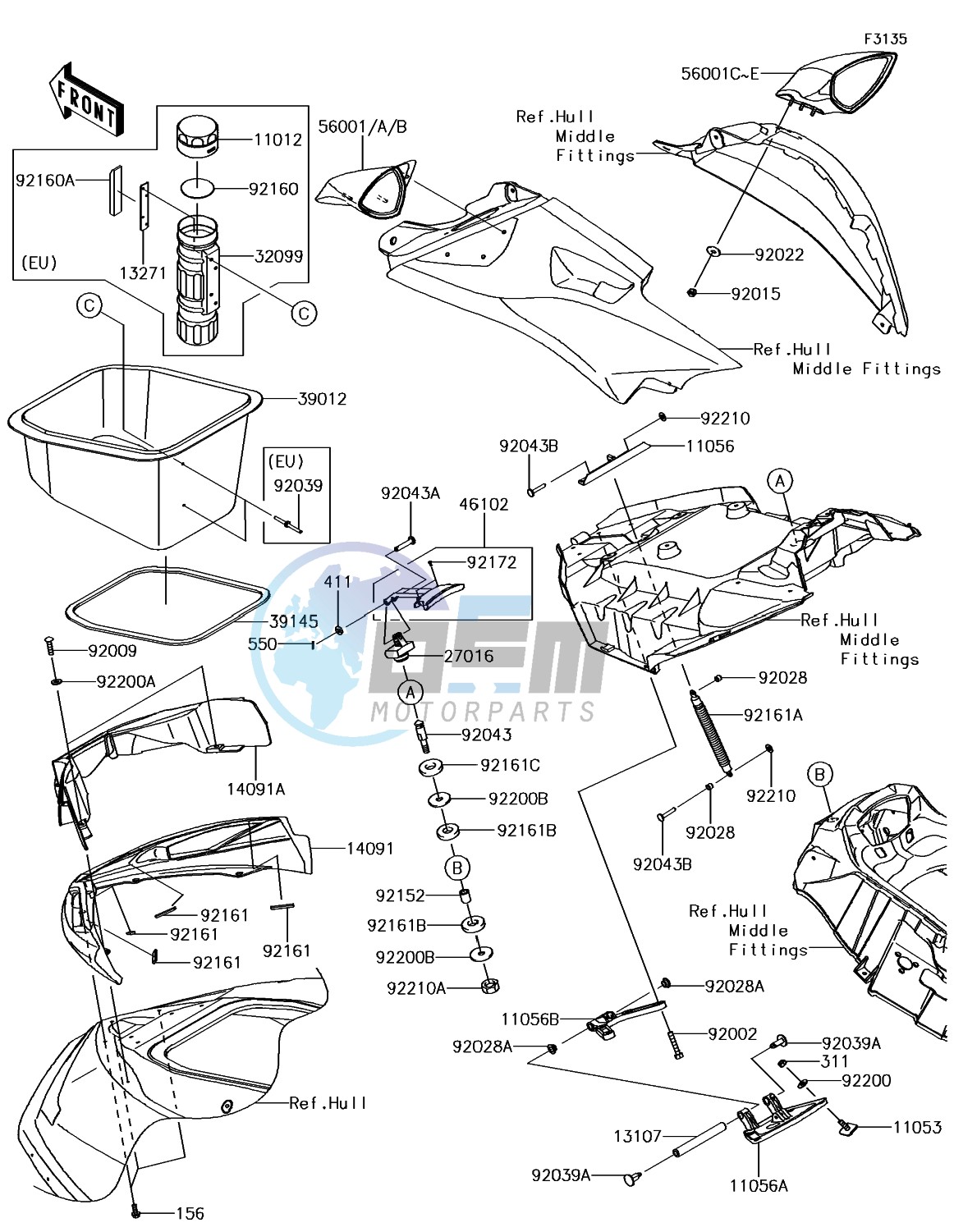 Hull Front Fittings