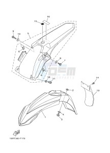 YZ125 (1SRT) drawing FENDER