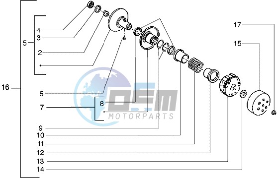 Driven pulley