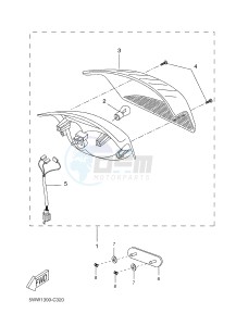 CW50N BW'S NAKED (2B7P 2B7P 2B7P) drawing TAILLIGHT