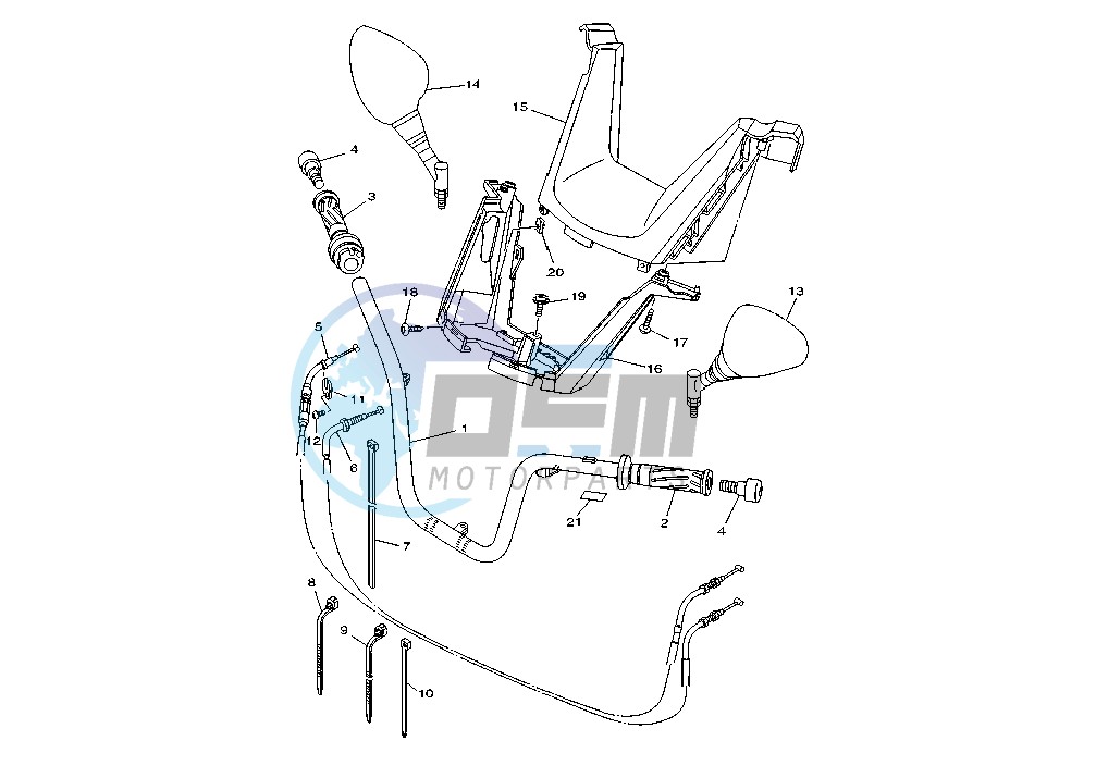 STEERING HANDLE -CABLE