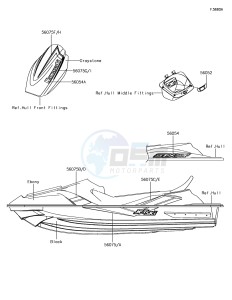 JET SKI STX-15F JT1500AJF EU drawing Decals