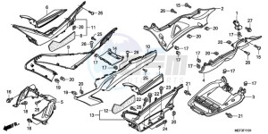 FJS400D9 F / CMF drawing FLOOR STEP/UNDER COVER (F JS400D9/FJS400A)