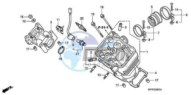 CYLINDER HEAD (CBR125RW7/RW9/RWA)