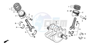 VT750CA drawing CRANKSHAFT