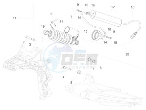 CAPONORD 1200 RALLY E3 ABS (NAFTA) drawing Shock absorber