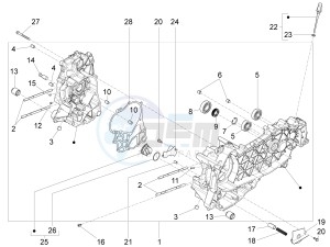 SUPER GTS 125 4T IE ABS-NOABS E3 (EMEA) drawing Crankcase