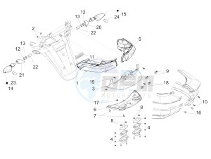 MP3 500 LT E4 Sport - Business (EMEA) drawing Rear headlamps - Turn signal lamps