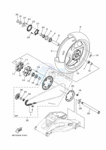 MT-10 MTN1000 (B67X) drawing REAR WHEEL