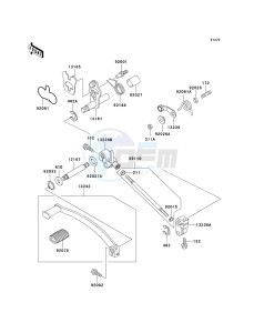 EN 500 C [VULCAN 500 LTD] (C6F-C9F) C9F drawing GEAR CHANGE MECHANISM