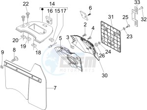 LX 150 4T drawing Rear cover - Splash guard